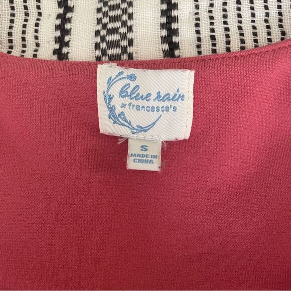 Francesca's Collections Corset Bodysuit size Small Pink Fitted Ribbed Tucked In - Picture 3 of 8